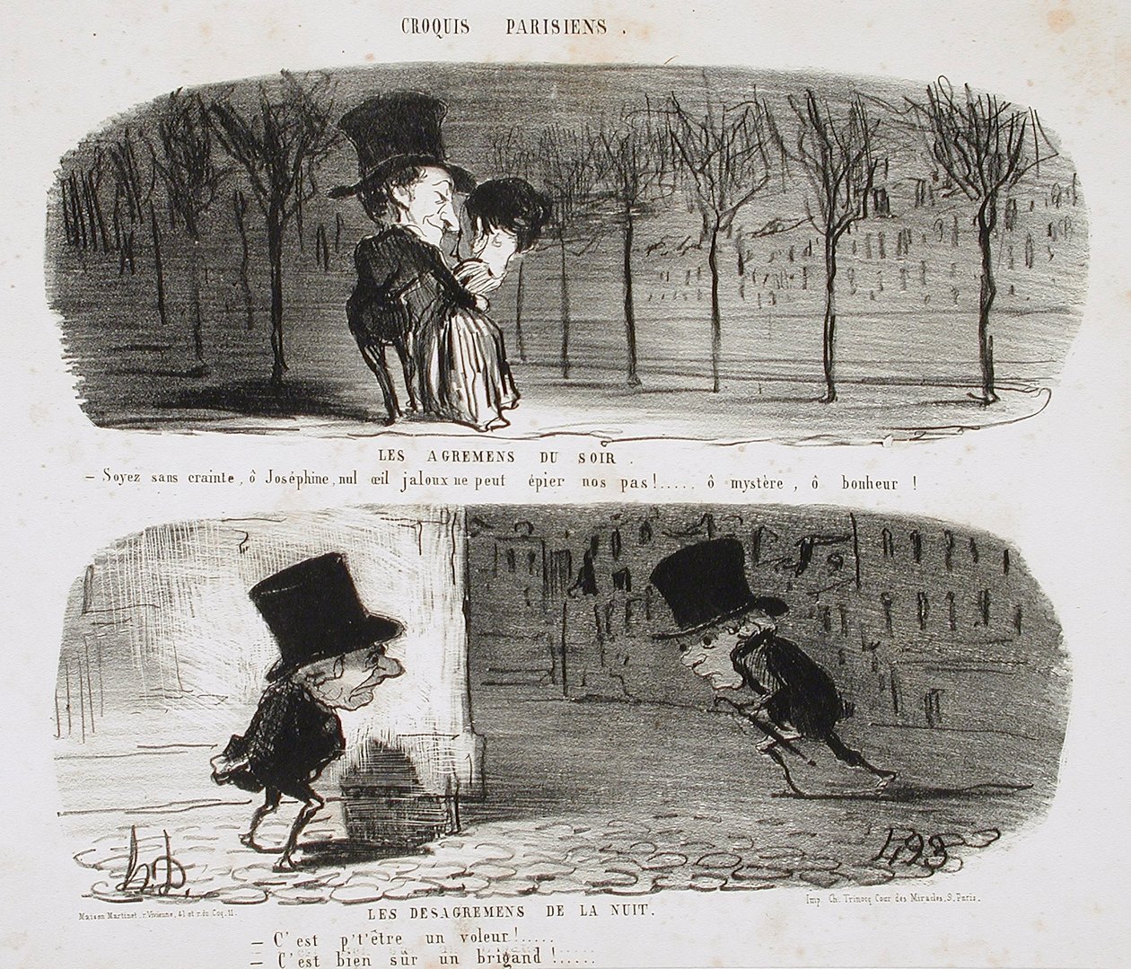 gece vakti by Honoré Daumier