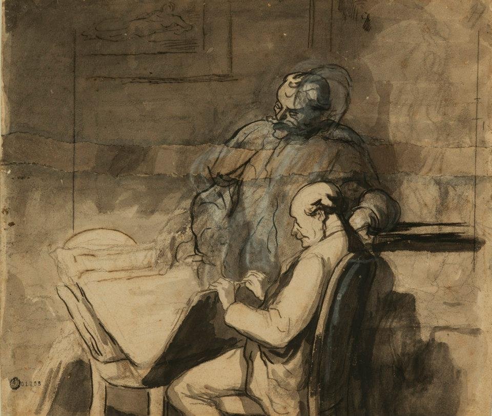Baskı sevenler by Honoré Daumier