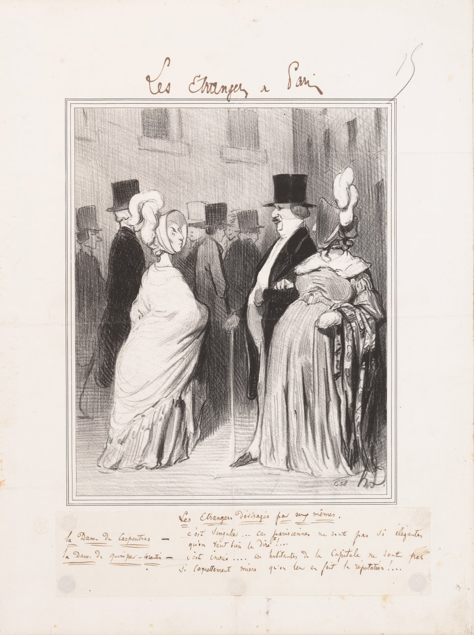 Kendilerine bakan yabancılar by Honoré Daumier