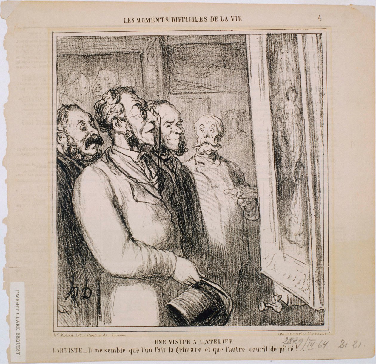 Hayatın Zor Anları - Atölye Ziyareti by Honoré Daumier