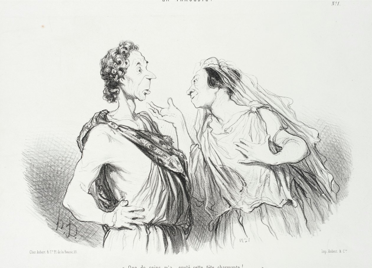 Ne bakım bana bu büyüleyici kafaya mal oldu by Honoré Daumier