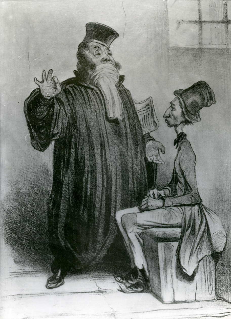 Robert-Macaire Avocat, 1836 (lithograph) by Honoré Daumier