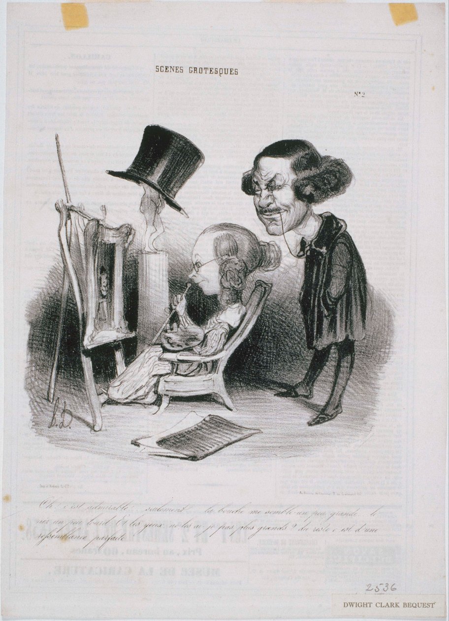 Grotesk Sahneler - Ah! Bu takdire şayan... by Honoré Daumier