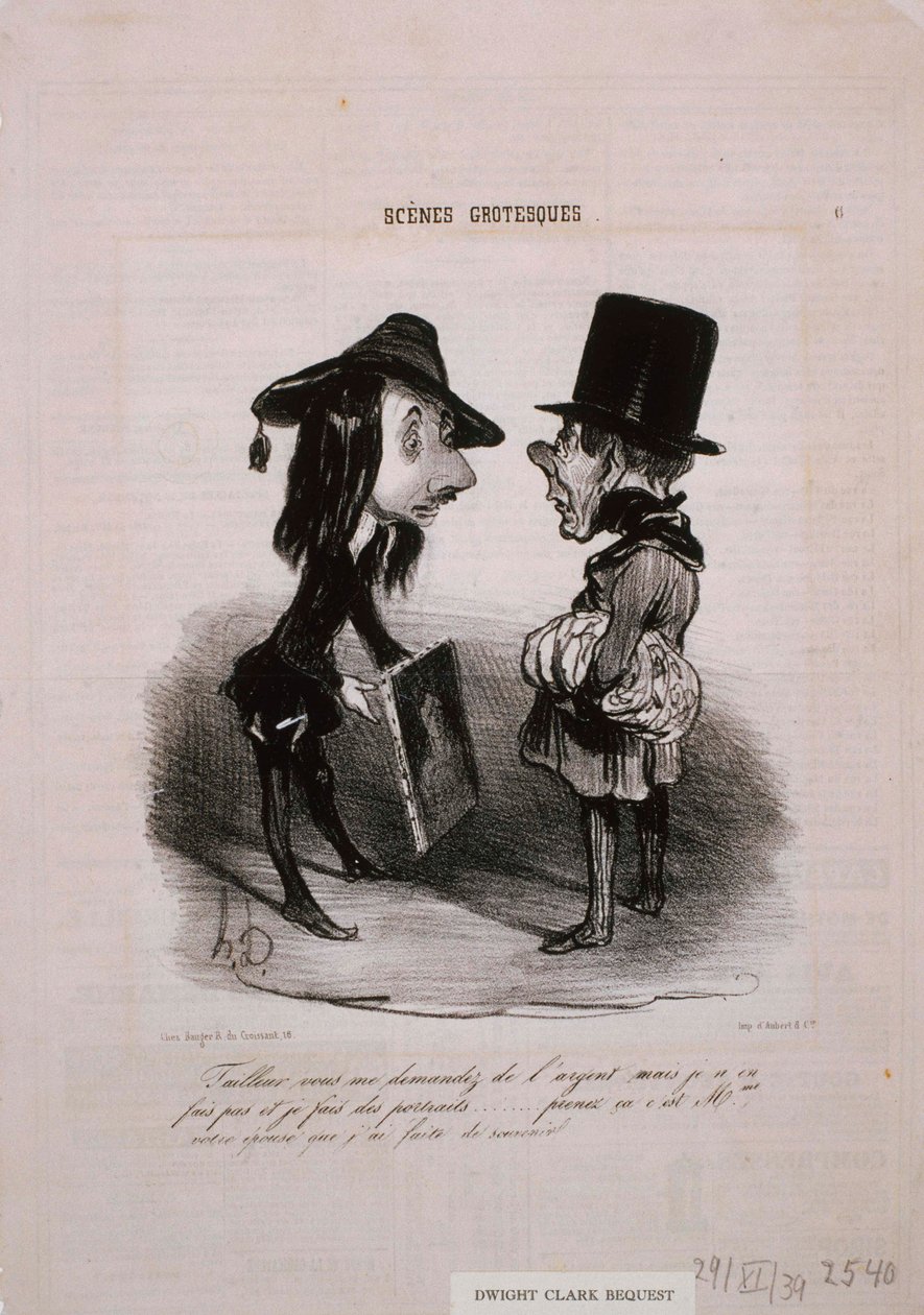 Grotesk Sahneler - Terzi ... Al şunu ... by Honoré Daumier