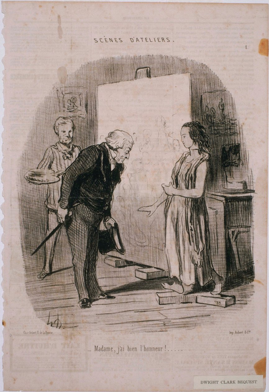 Atölyeden Sahneler - Madam, onur duydum! ... by Honoré Daumier