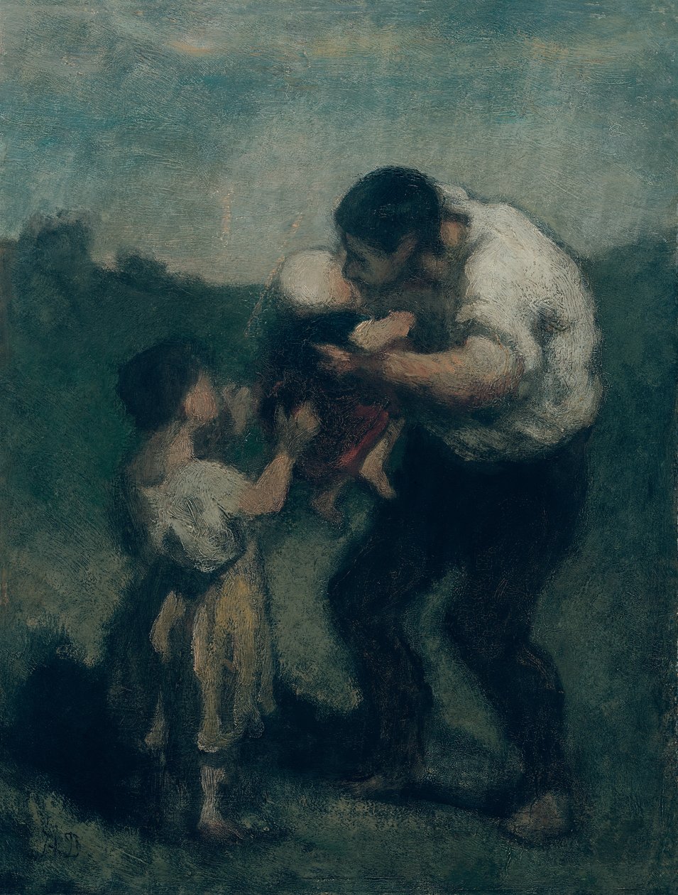 Öpücük, c.1845-48 by Honoré Daumier