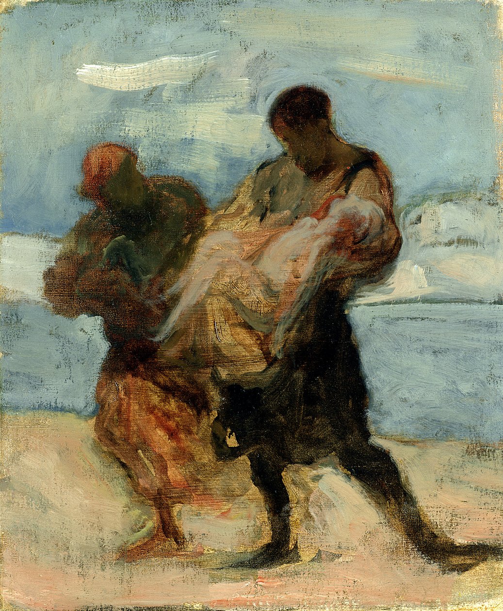 Kurtarma, c.1870 by Honoré Daumier