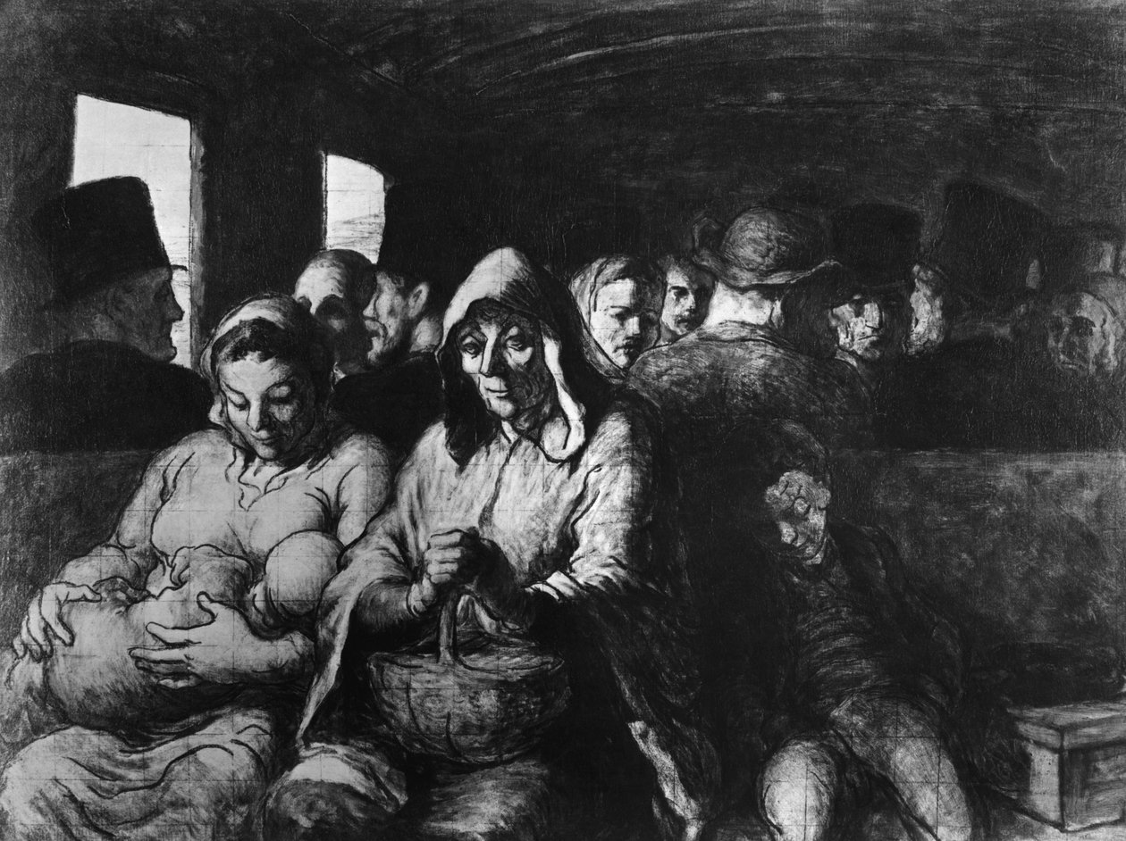 Üçüncü Sınıf Araba, c.1862-64 by Honoré Daumier