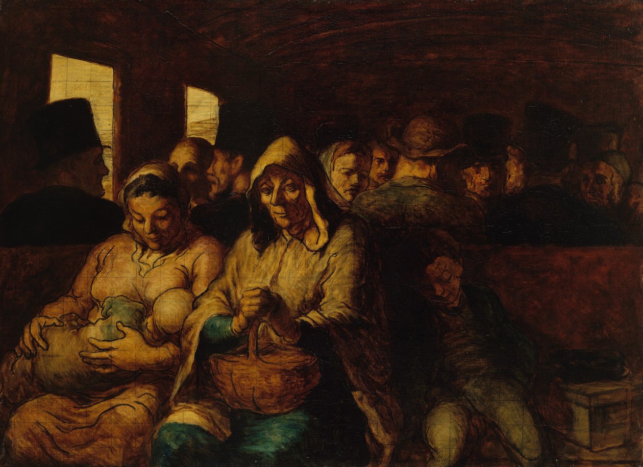 Üçüncü Sınıf Taşıma by Honoré Daumier