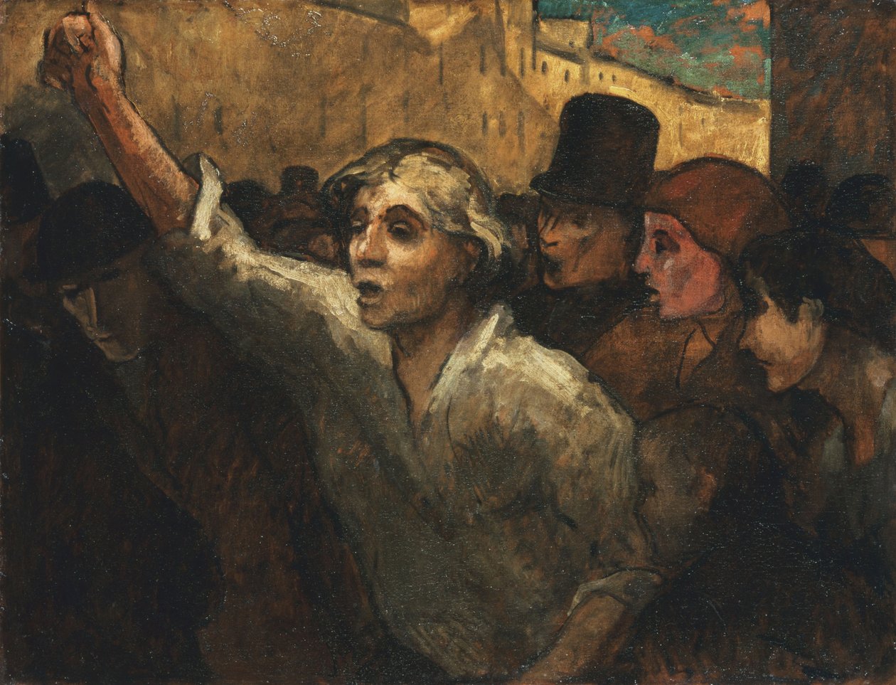 Ayaklanma (LEmeute) by Honoré Daumier