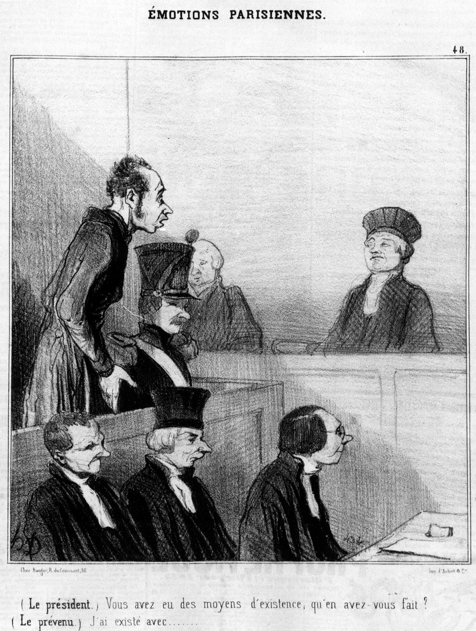 (Başkan) Geçiminiz vardı, ne yaptınız? (Davalı) Honore Daumier