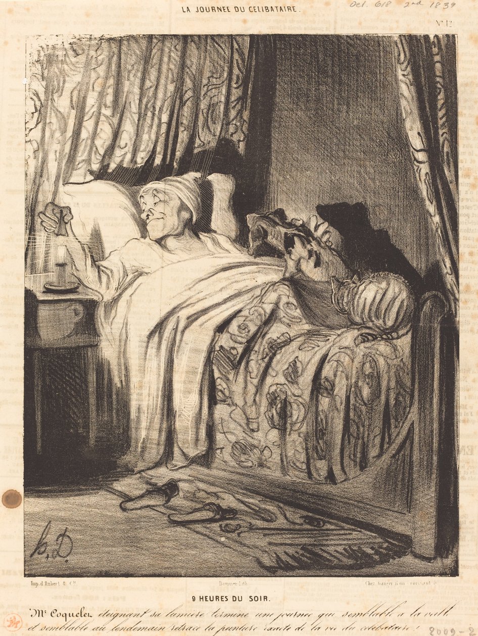 akşam 9. by Honoré Daumier