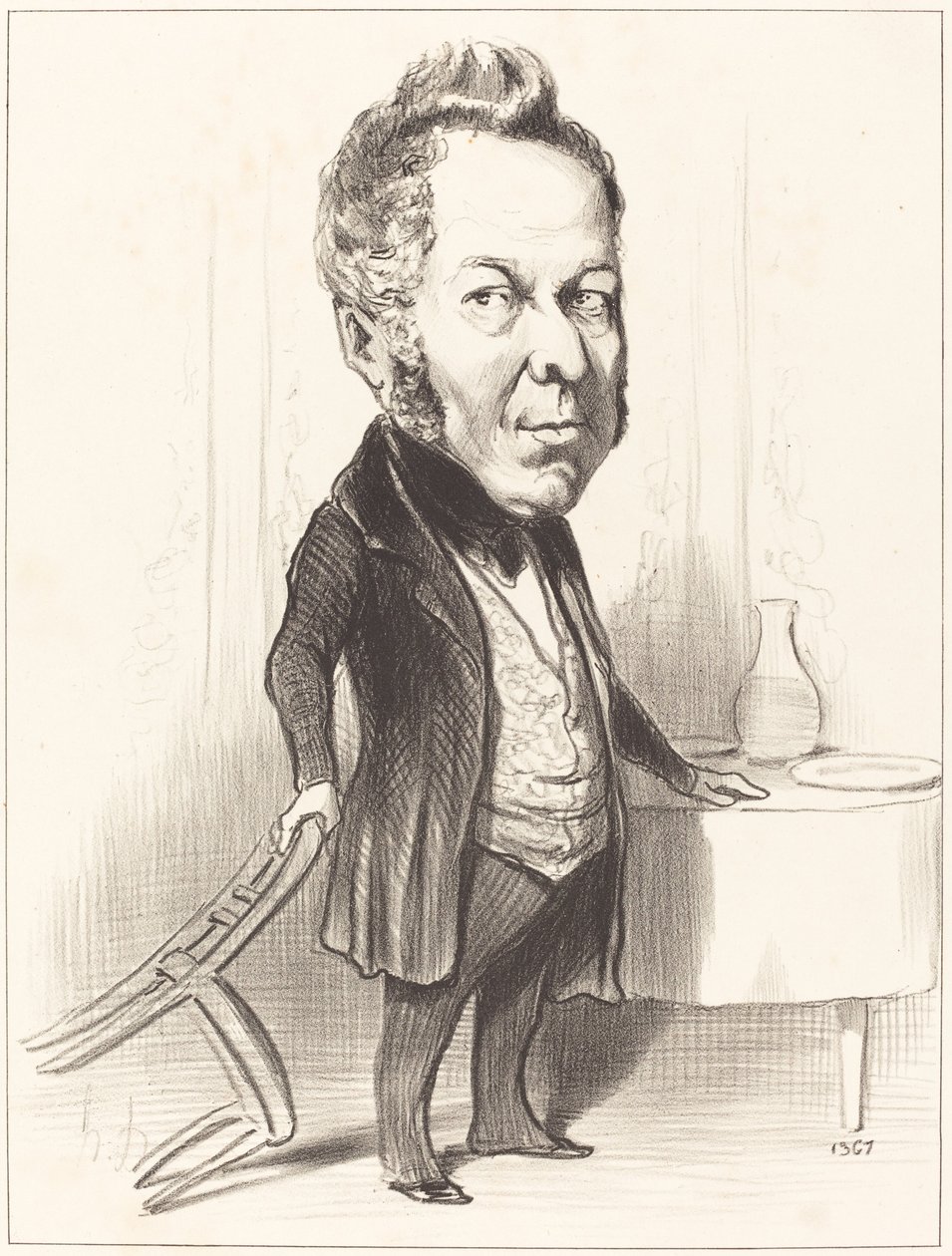 A.P.F. deslongrais by Honoré Daumier