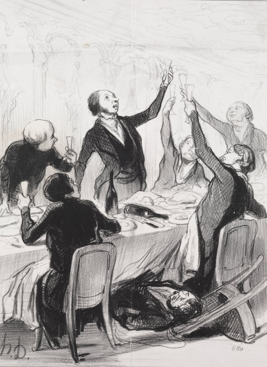 43. Tost... Denge Topluluğuna by Honoré Daumier
