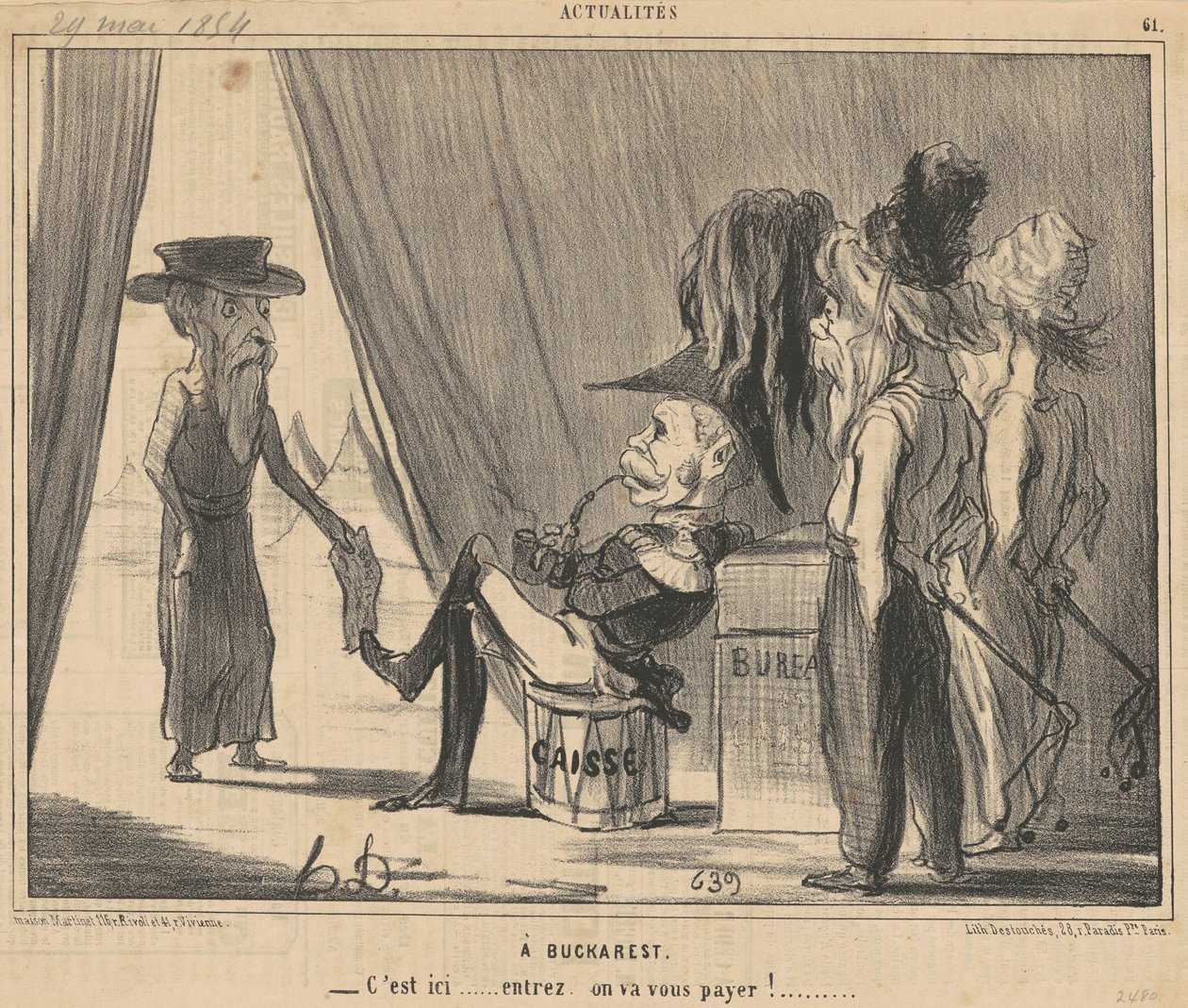 Bükreş by Honoré Daumier