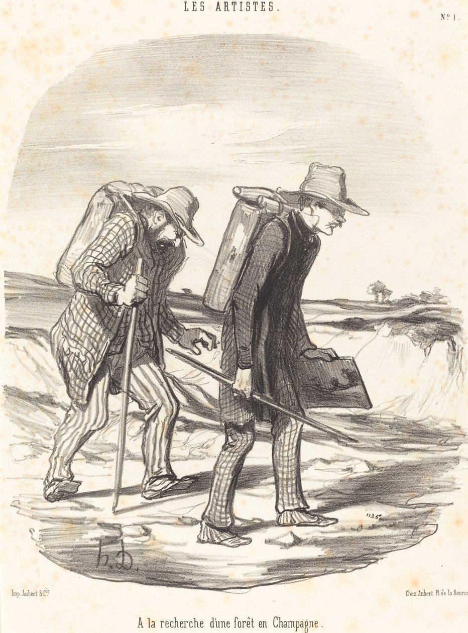 Şampanyada Orman Arayışında by Honoré Daumier