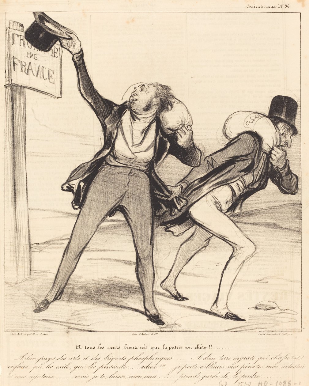 Doğan tüm yüreklere vatan candır!!! by Honoré Daumier
