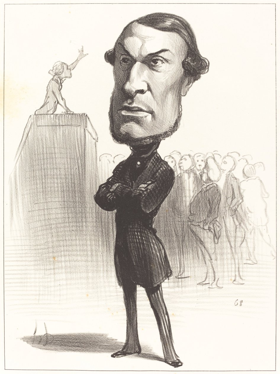 Aşil Faul by Honoré Daumier
