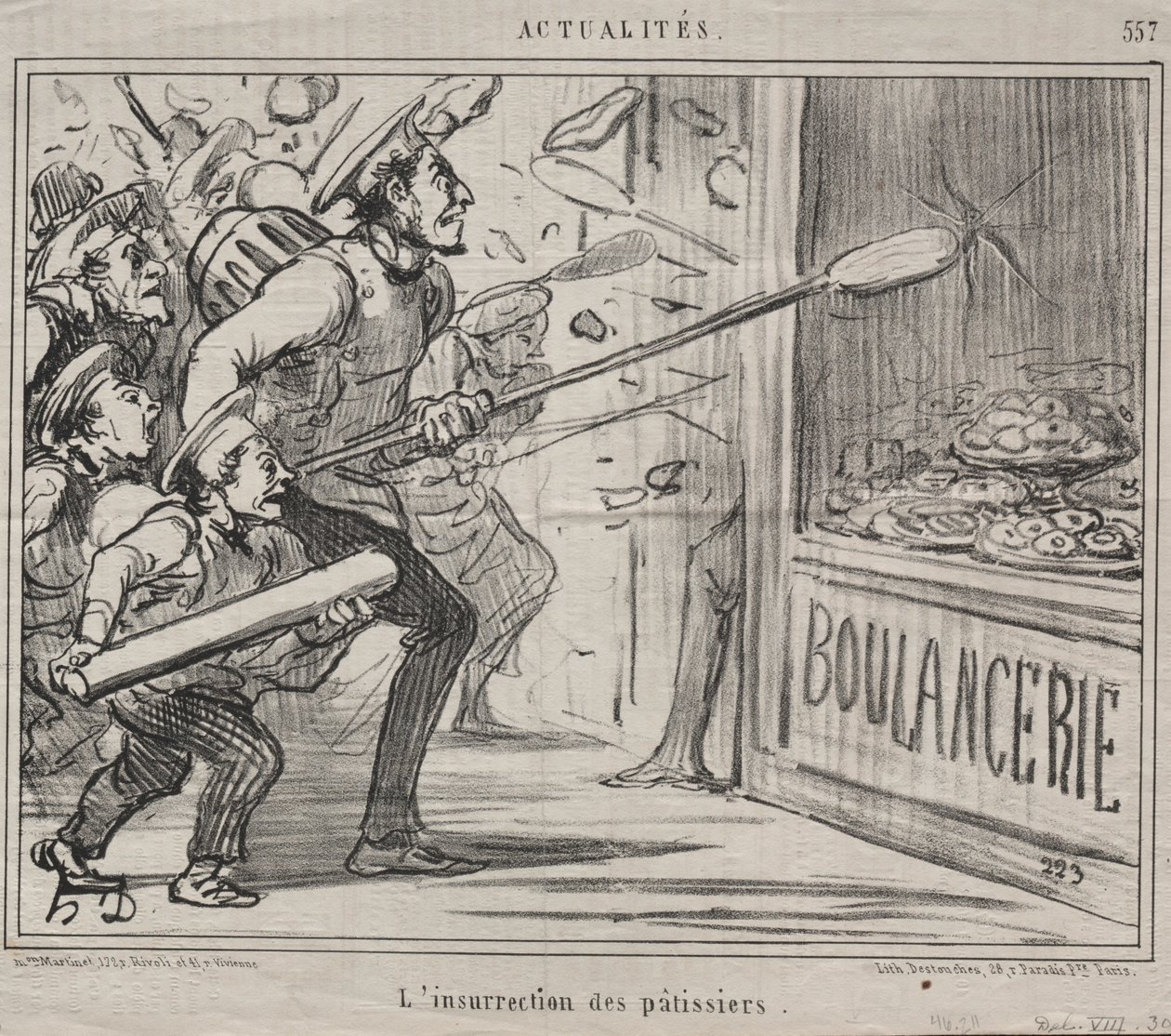 Olaylar (No. 557): Pastacıların İsyanı by Honoré Daumier
