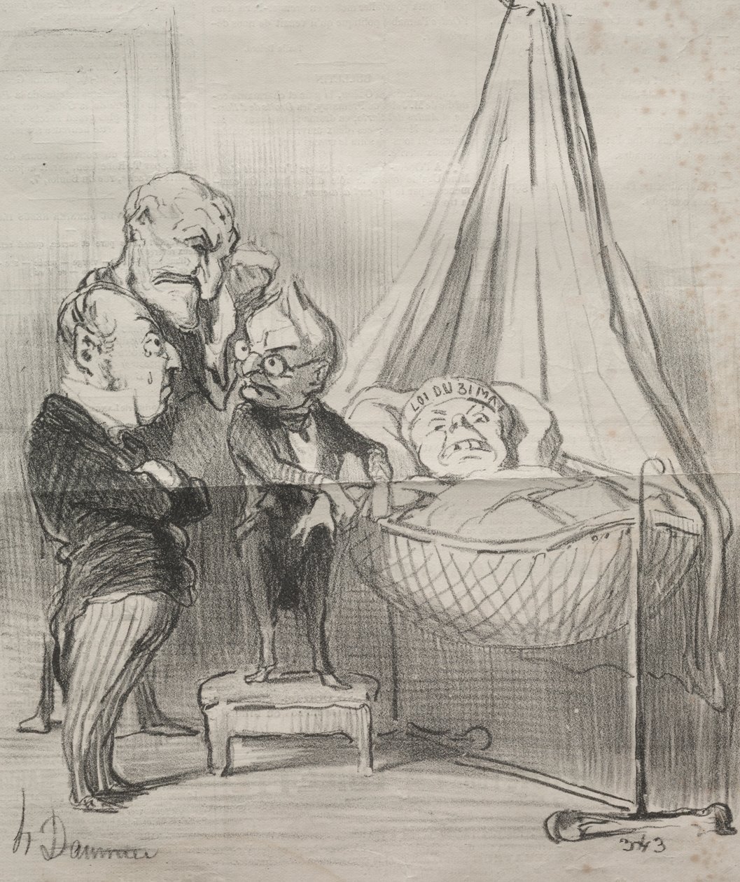 Gerçekler: Kesinlikle, o çok hasta!... by Honoré Daumier