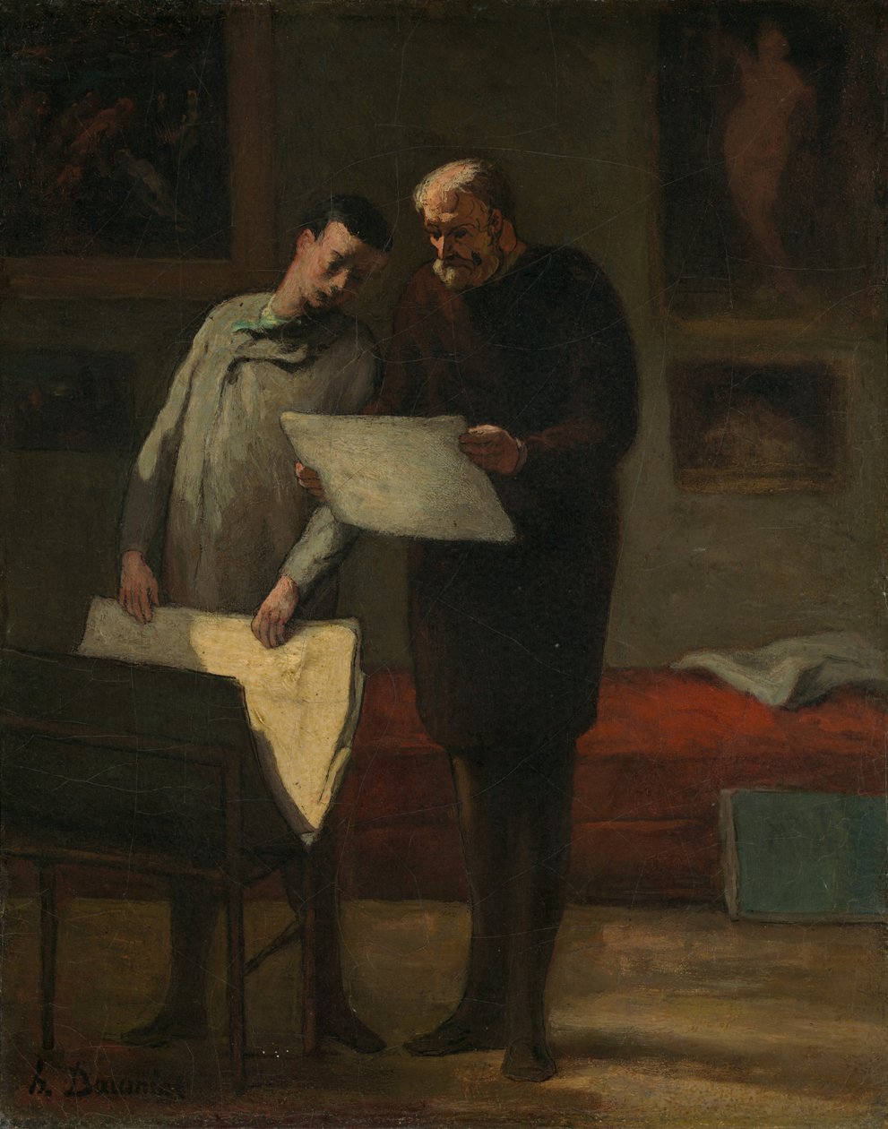 Genç Bir Sanatçıya Tavsiye by Honoré Daumier