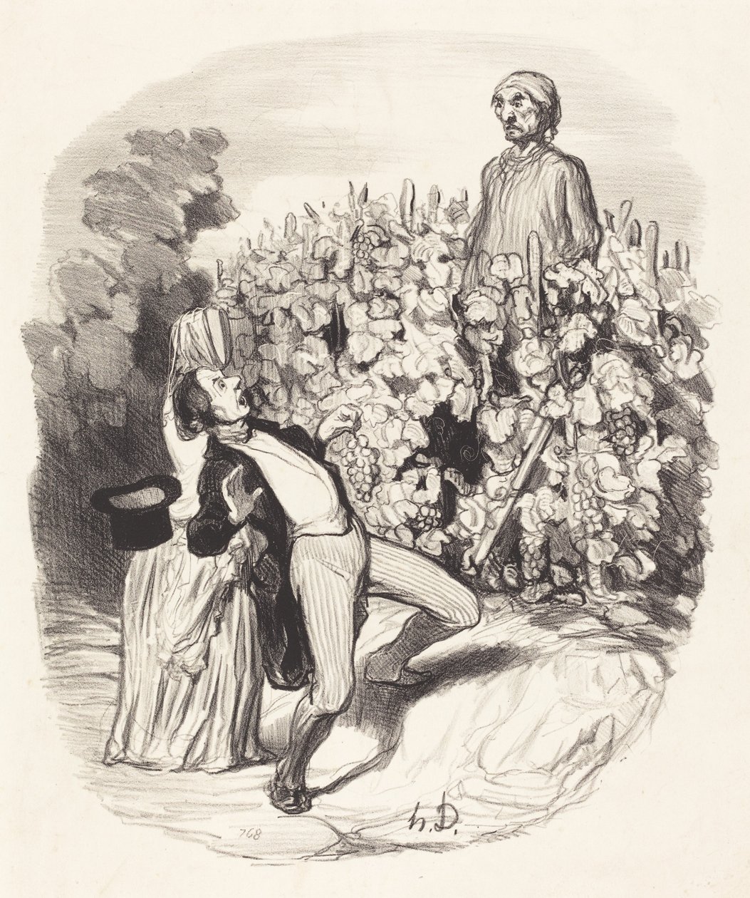 Ah! Saperlotte, sanırım sıkıştık! by Honoré Daumier