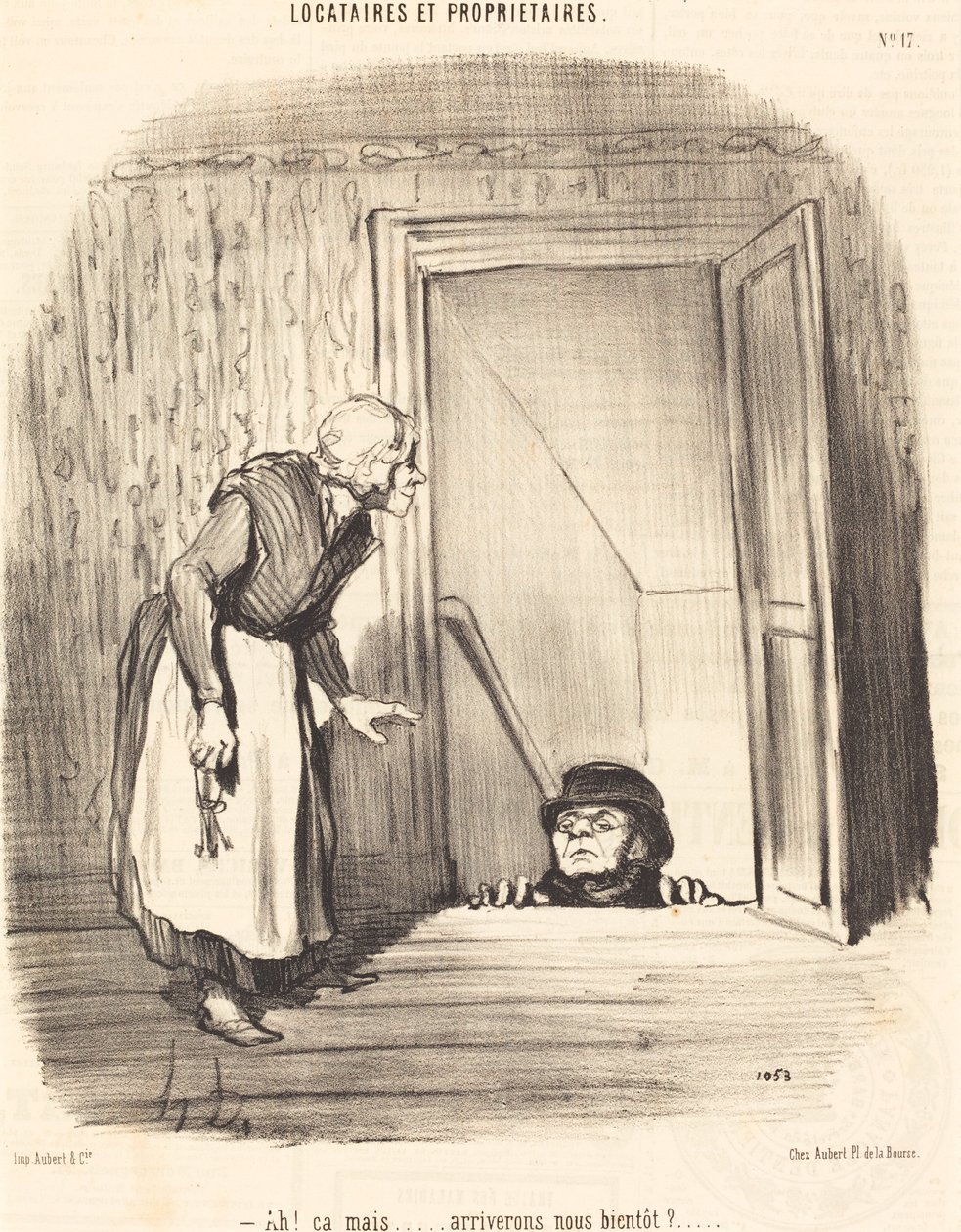Ah! ama... yakında varacak mıyız? by Honoré Daumier