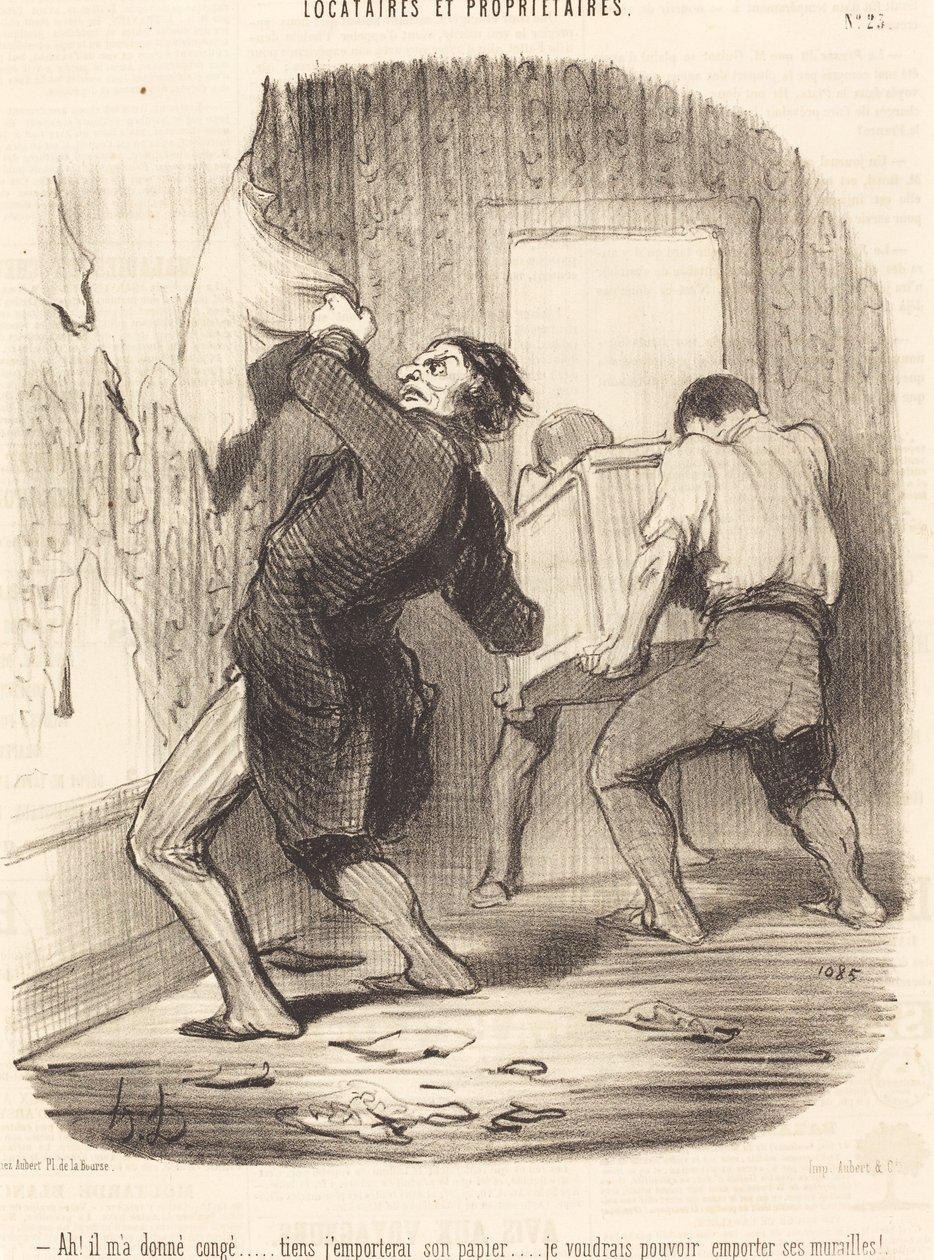 Ah! bana izin verdi... by Honoré Daumier