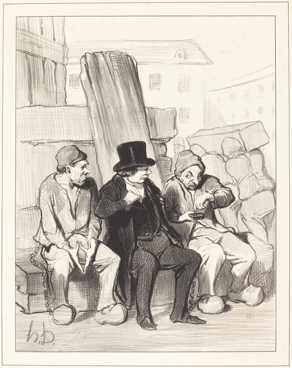 Arkadaşım, yirmi iki yaşında... by Honoré Daumier