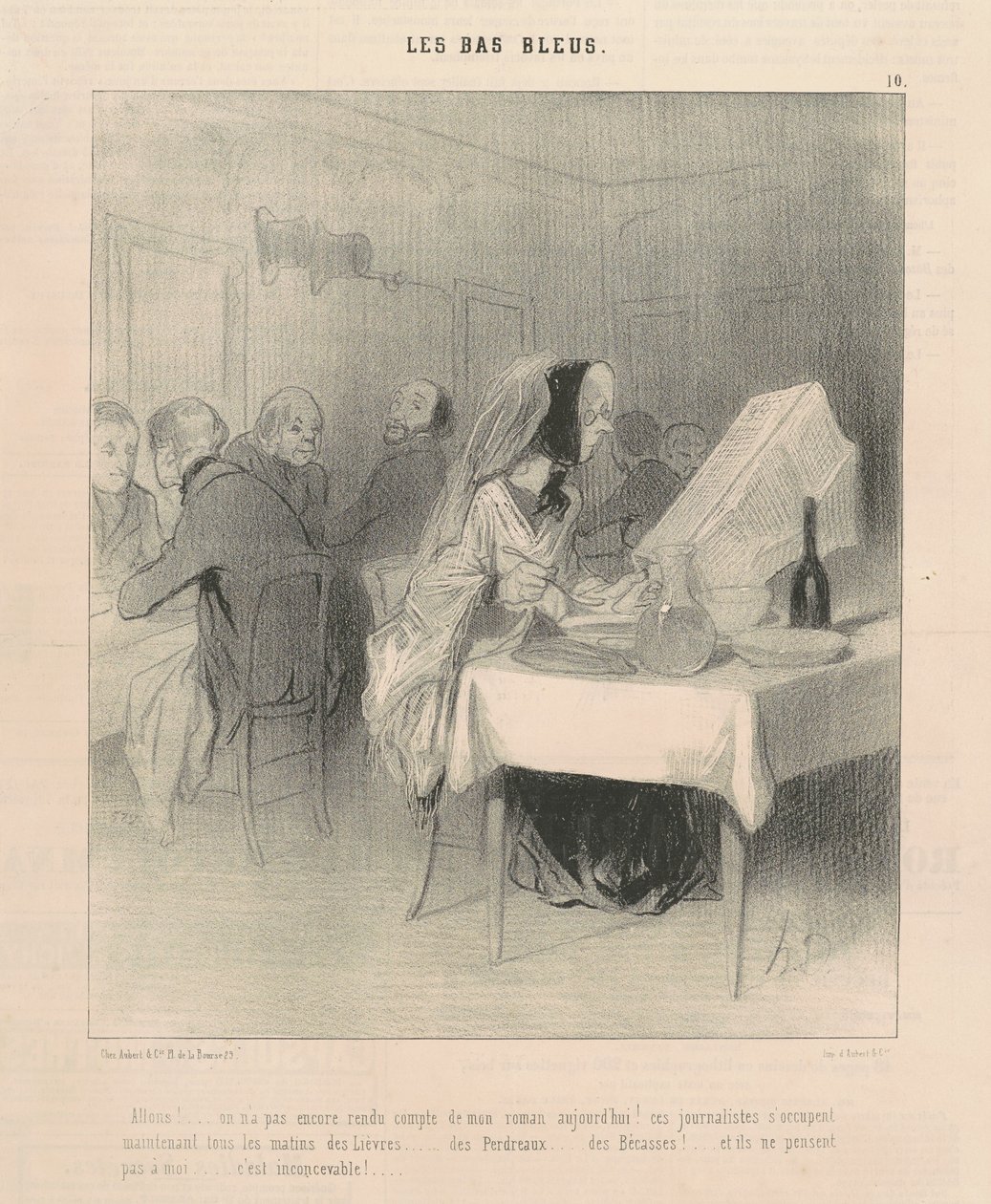 Hadi gidelim! ... Romanım hakkında henüz haber yapmadık ... by Honoré Daumier