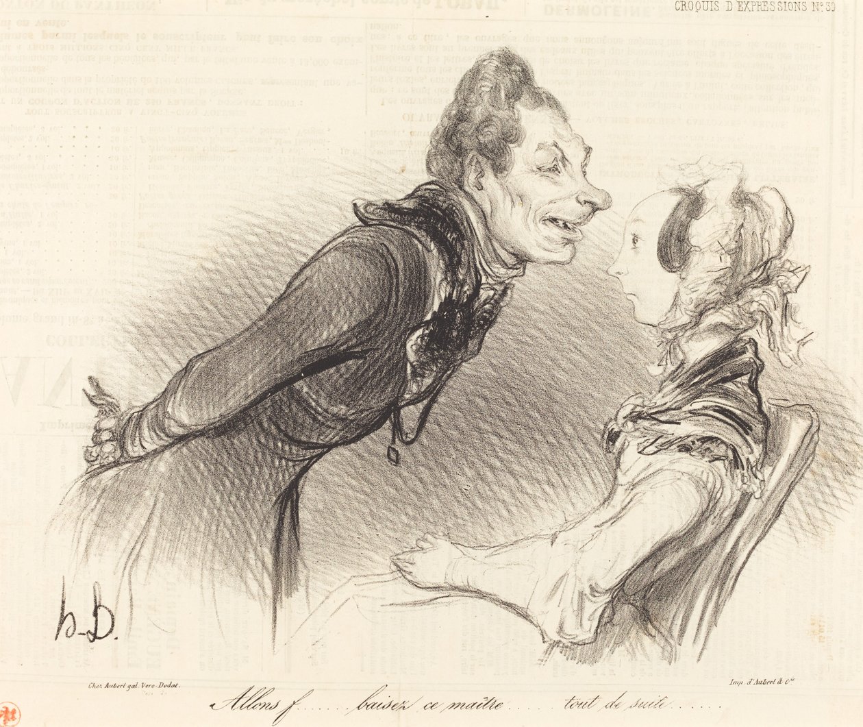 Hadi... siktir et bu ustayı... hemen şimdi... by Honoré Daumier