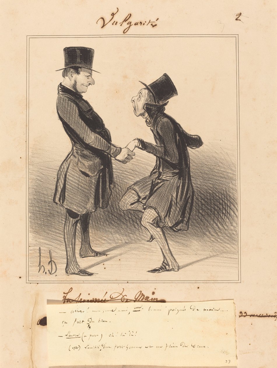 Hadi gidelim! genç arkadaşım, bir avuç... by Honoré Daumier