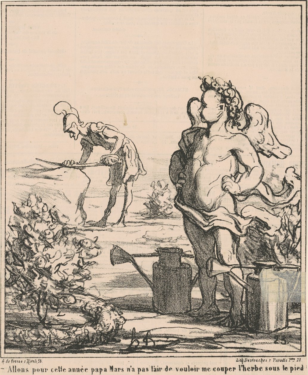 Yıla gidelim baba Mart... by Honoré Daumier