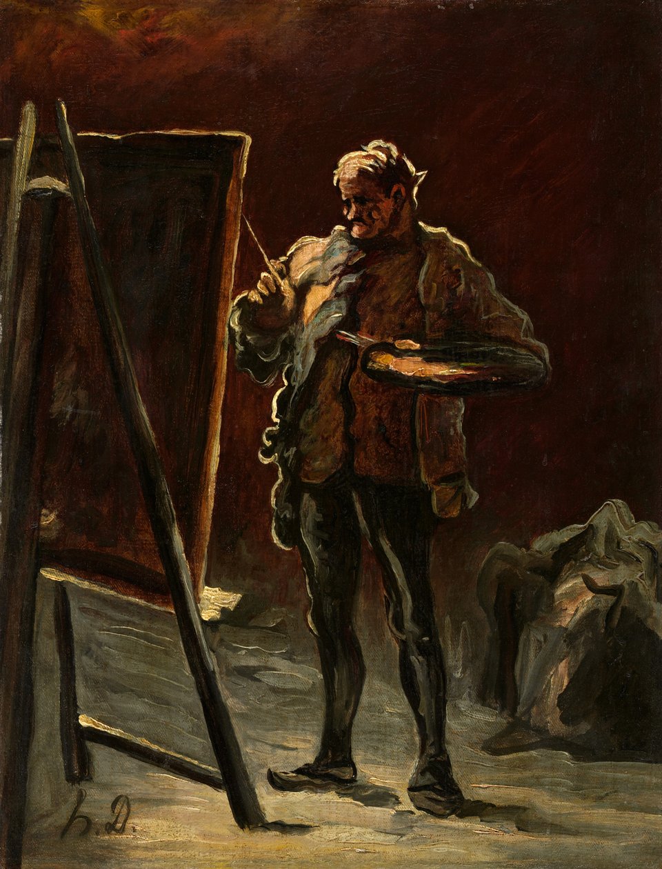 Bir Sanatçı, c.1870-75 by Honoré Daumier