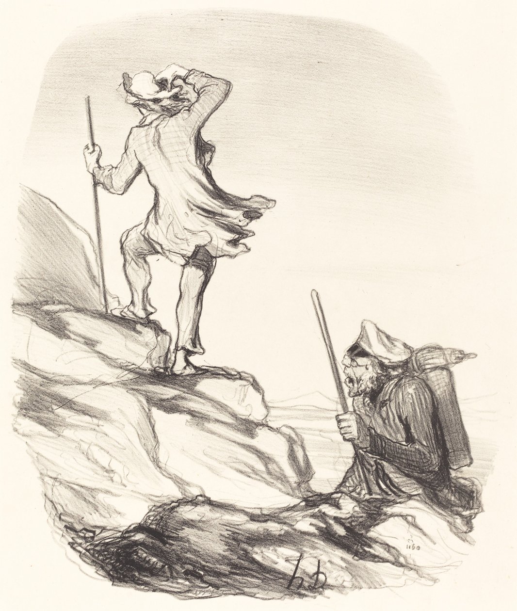 Medeni bir yer görüyor musun... by Honoré Daumier