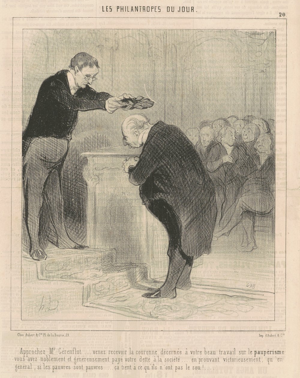 Yaklaşın Bay Gérenflot ... gel ve al ... by Honoré Daumier