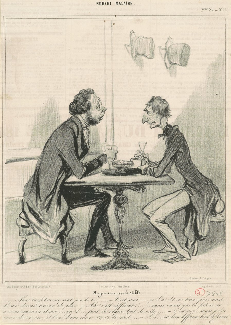karşı konulmaz argüman by Honoré Daumier
