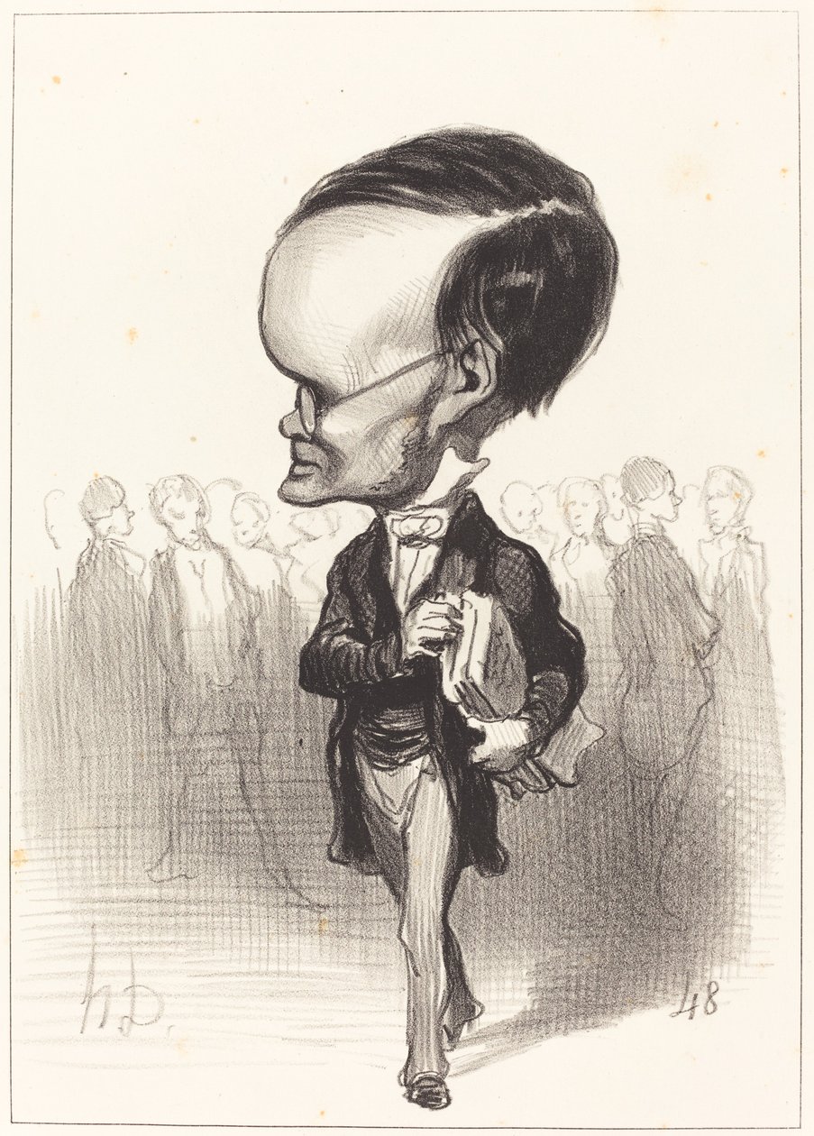 Kol. Jacques Lherbette by Honoré Daumier