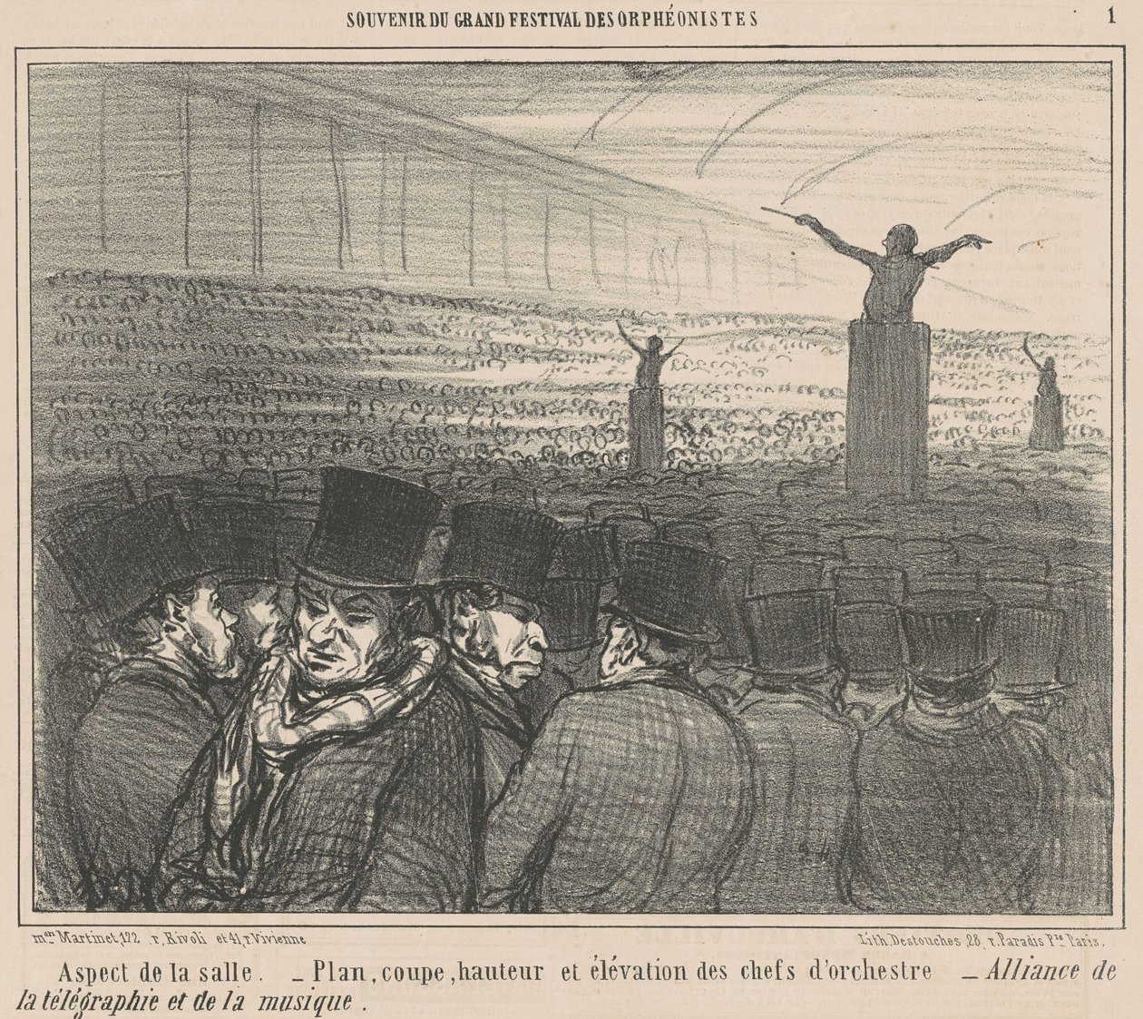 odanın görünüşü by Honoré Daumier