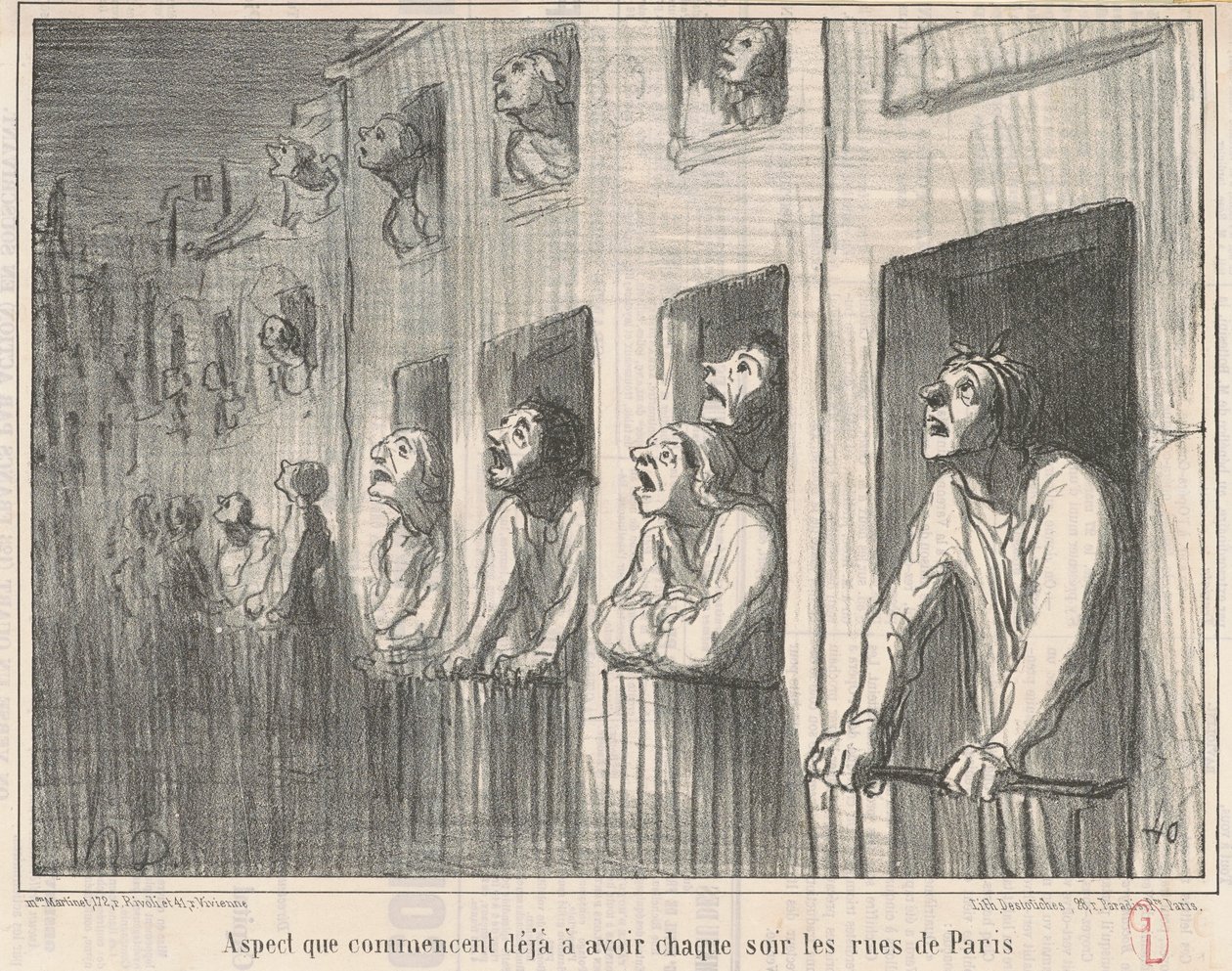 Zaten sahip olmaya başlayan yönü... by Honoré Daumier