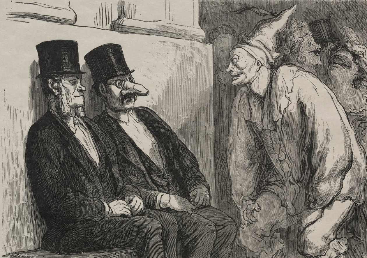 Opera balosunda: çok eğleniyorsun. by Honoré Daumier