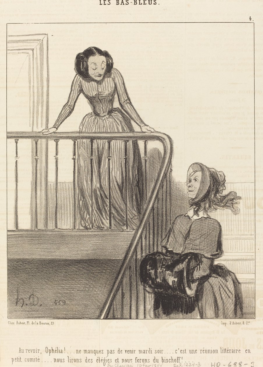 Elveda Ophelia!... Kaçırmayın... by Honoré Daumier