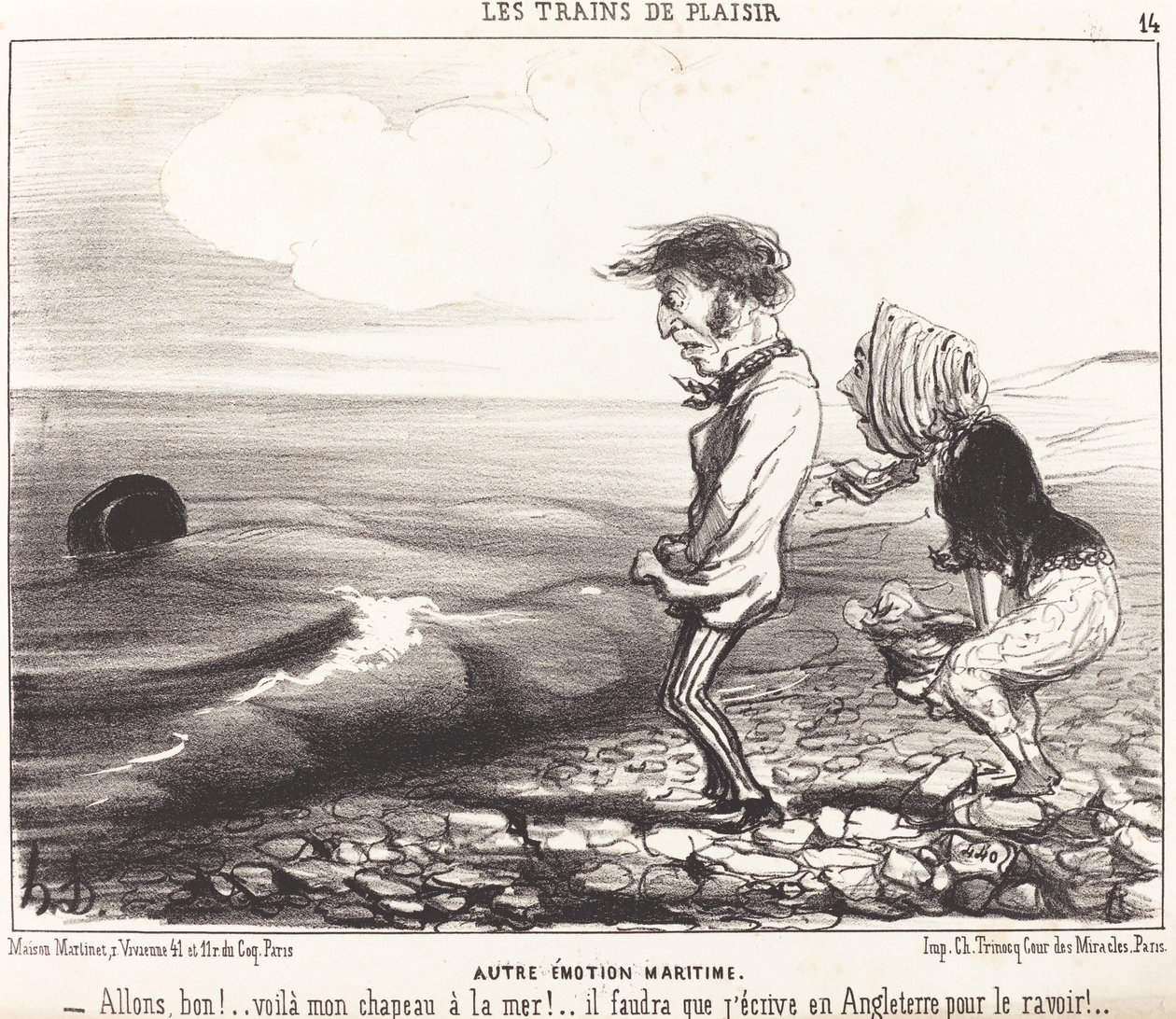 Başka bir denizcilik duygusu by Honoré Daumier