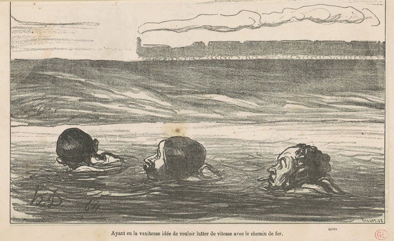 İstemek gibi boş bir fikre sahip olmak... by Honoré Daumier