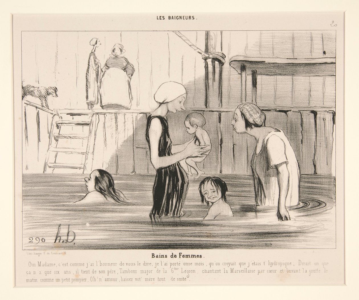 Kadın Hamamları. evet hanımefendi bu by Honoré Daumier