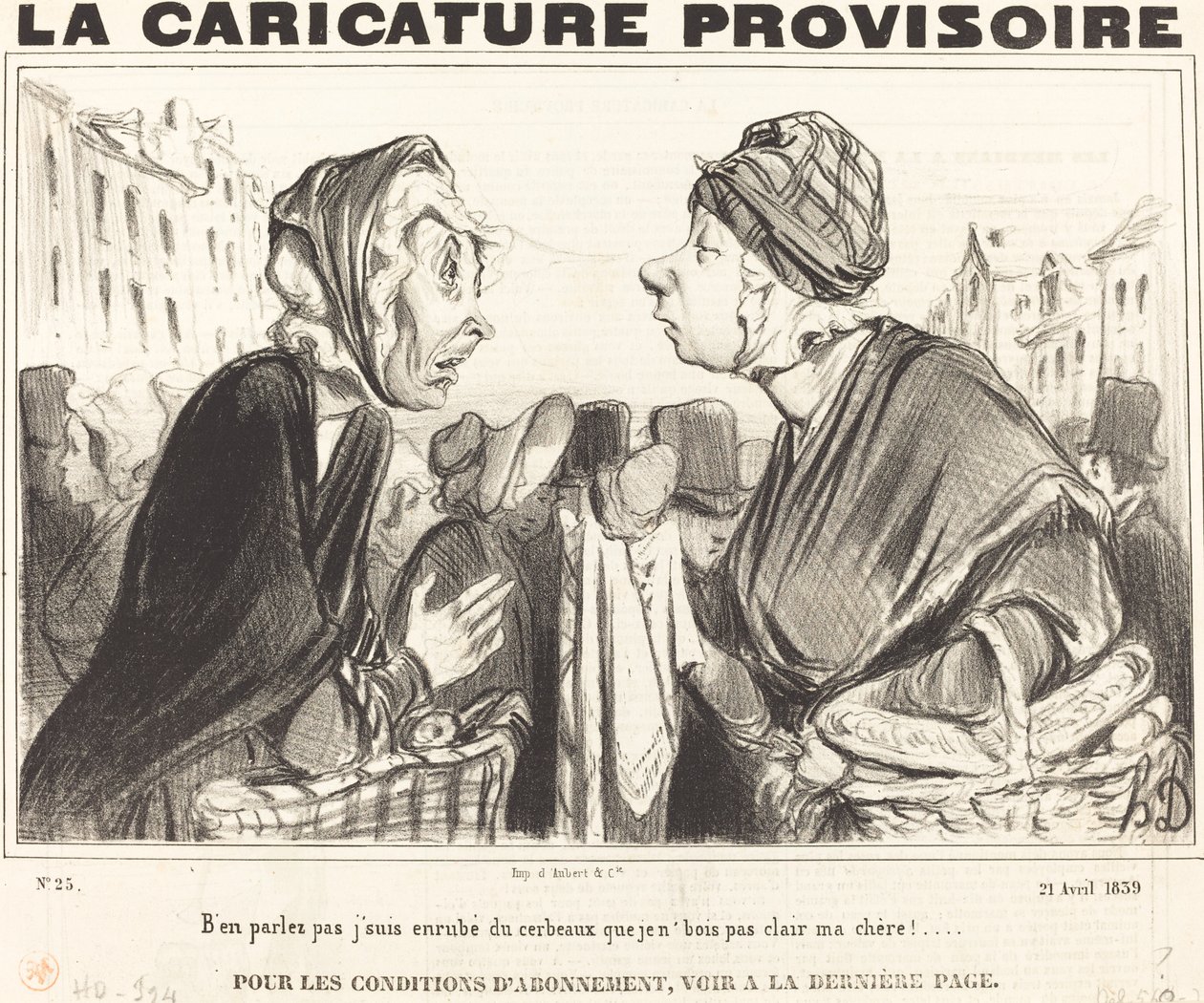 Bundan bahsetme, beynim dolu... by Honoré Daumier