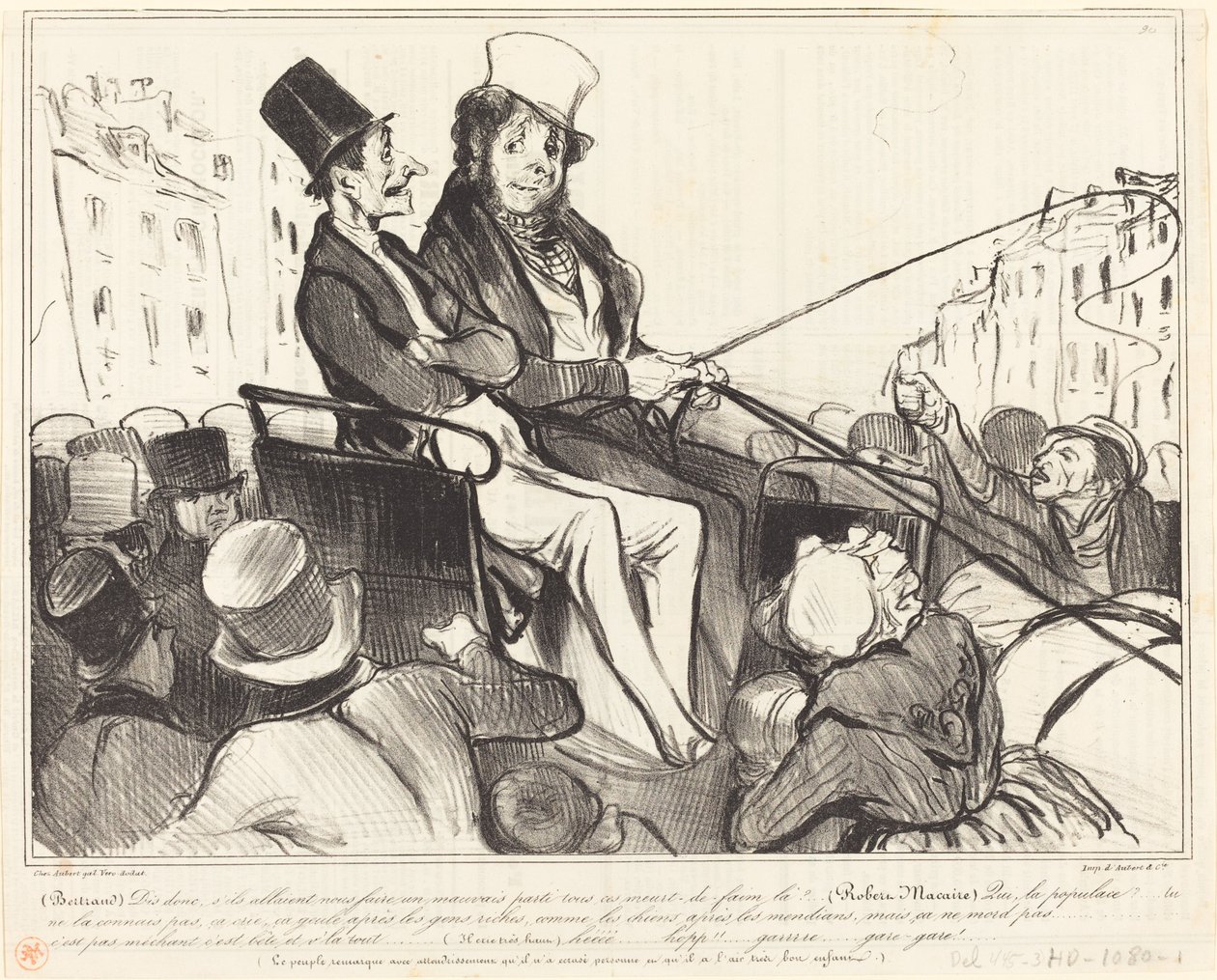 Bertrand, söyle bana, eğer bizi... by Honoré Daumier