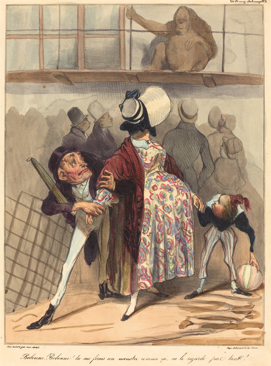 Bobonne... ona fazla bakma! by Honoré Daumier