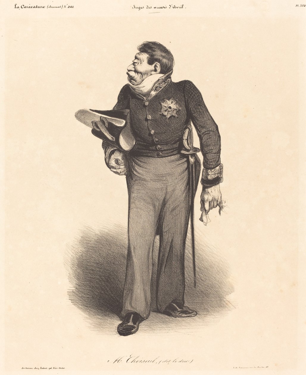 O. Gabriel, Choiseul Dükü by Honoré Daumier