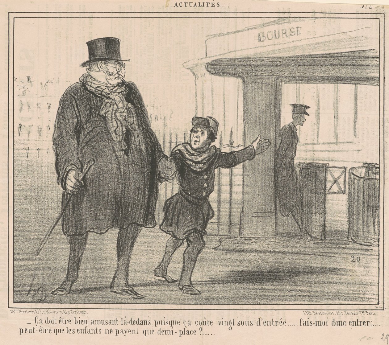 Orada eğlenceli olmalı... by Honoré Daumier